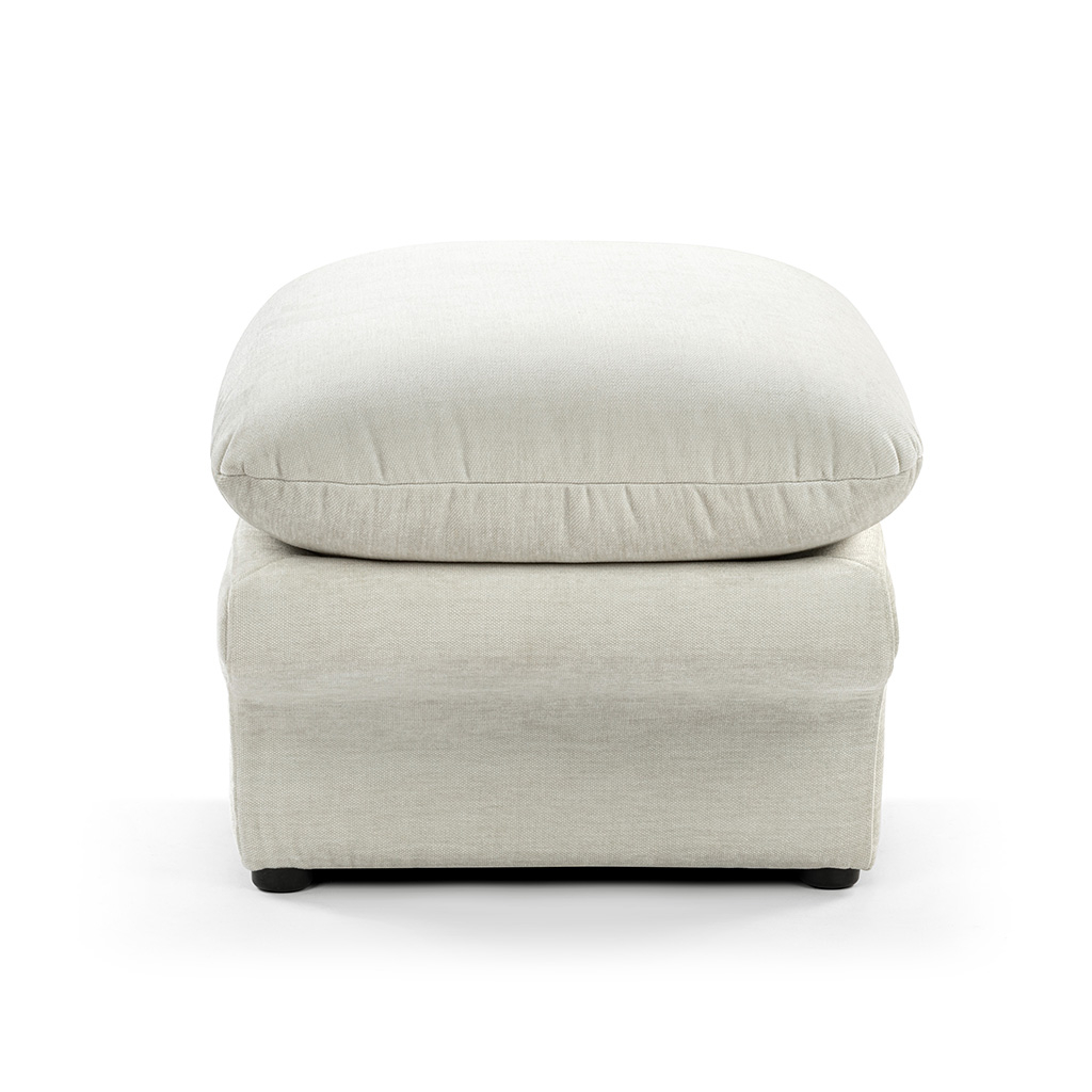 Carsons Mid Century Curved Modular Sectional Sofa | Ottoman