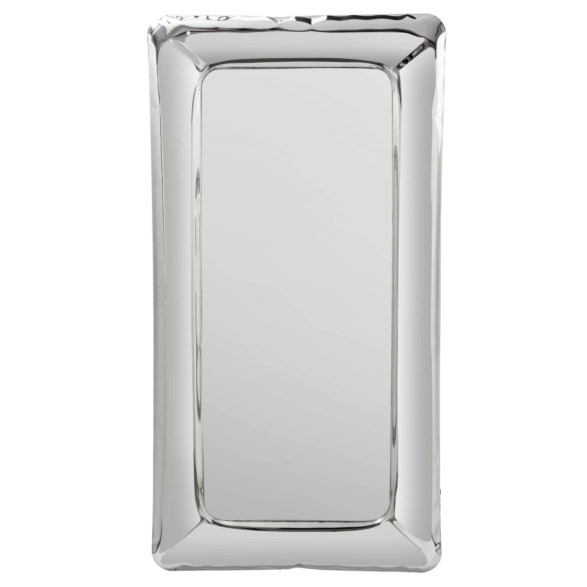 Tafla Contemporary Full Length Polished Stainless Steel Framed Metallic Mirror