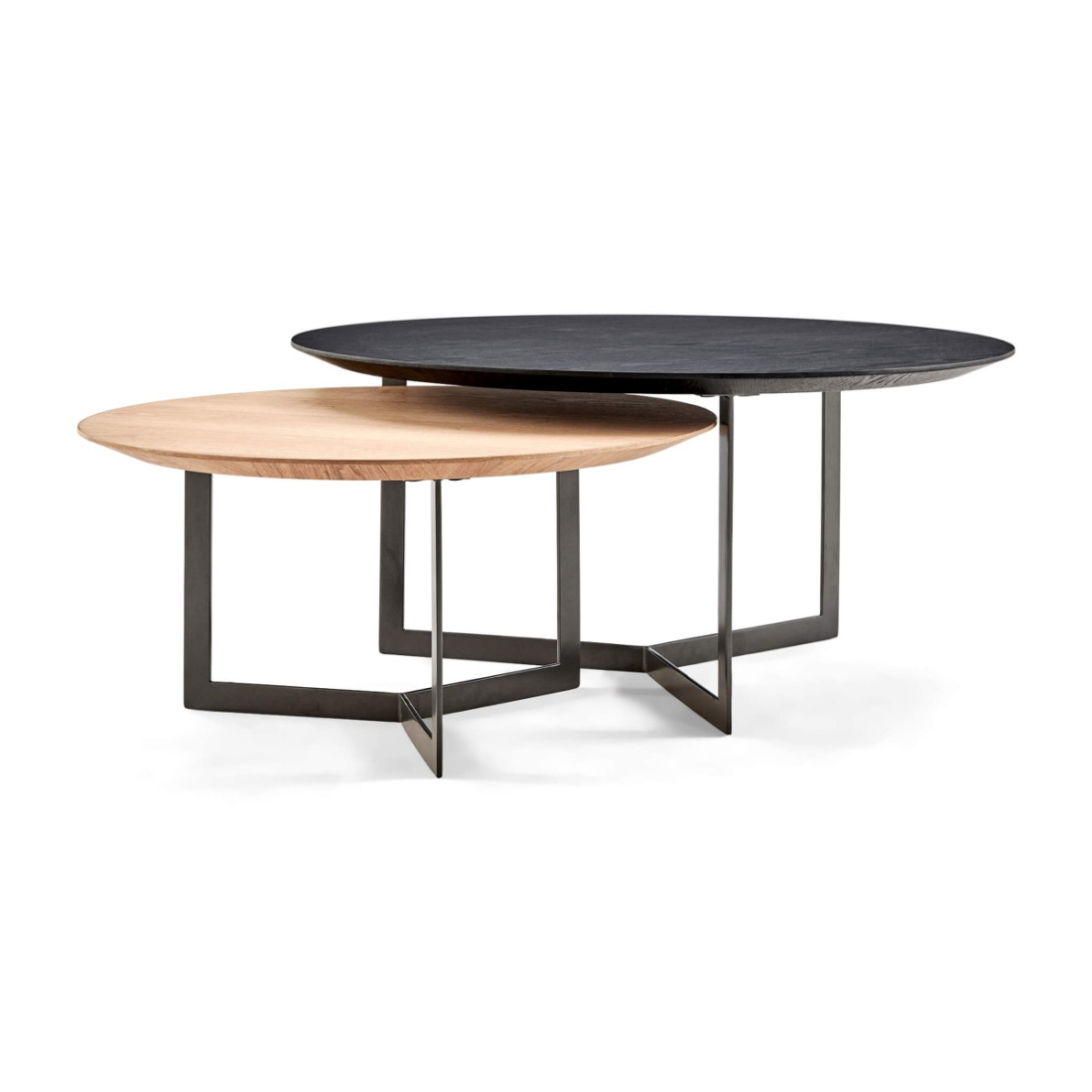 Kaiser Modern Round 2-Piece Coffee Table Set