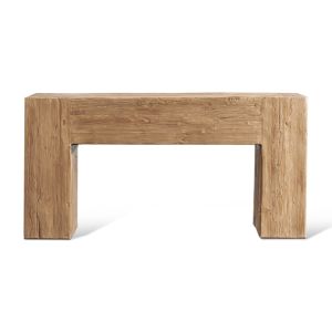 MC Wabisabi Rustic Natural Reclaimed Wood Console Table