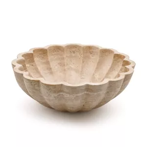 Fiora Travertine Bowl