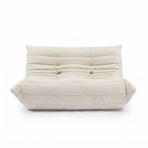 Michel Ducaroy Alcantara Suede Portside 2 Seater Fabric Loveseat