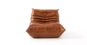 Michel Ducaroy Fireside Leather Lounge Chair
