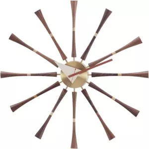 Spindle Style Clock-Walnut