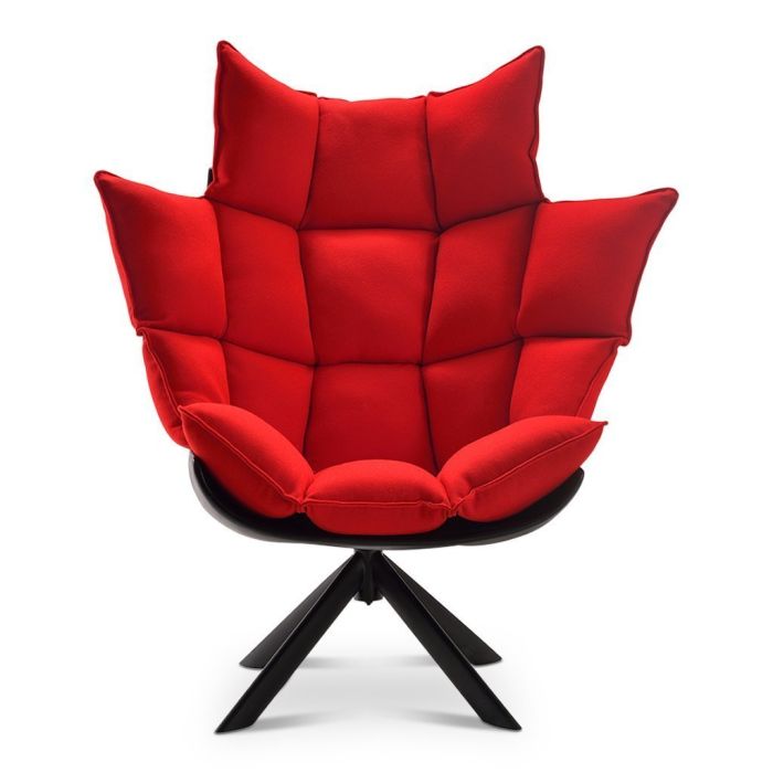 Husk Chair High Back - Wood Base