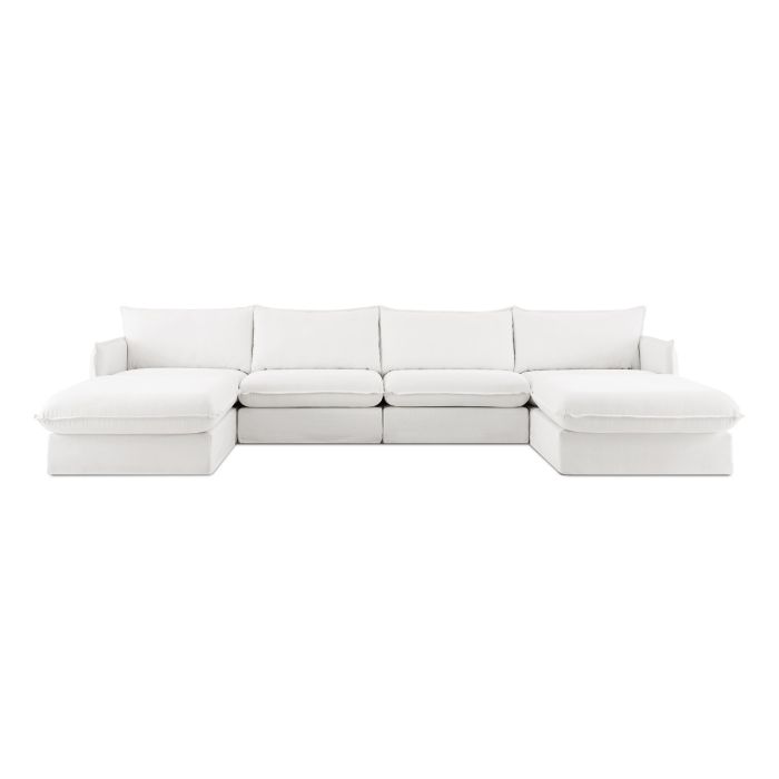 MC Wabi-Sabi Casual Slipcovered Modular Sectional Sofa | Combination 001