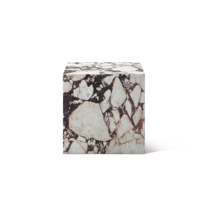 Milan Marble Plinth Cube Small Side Table