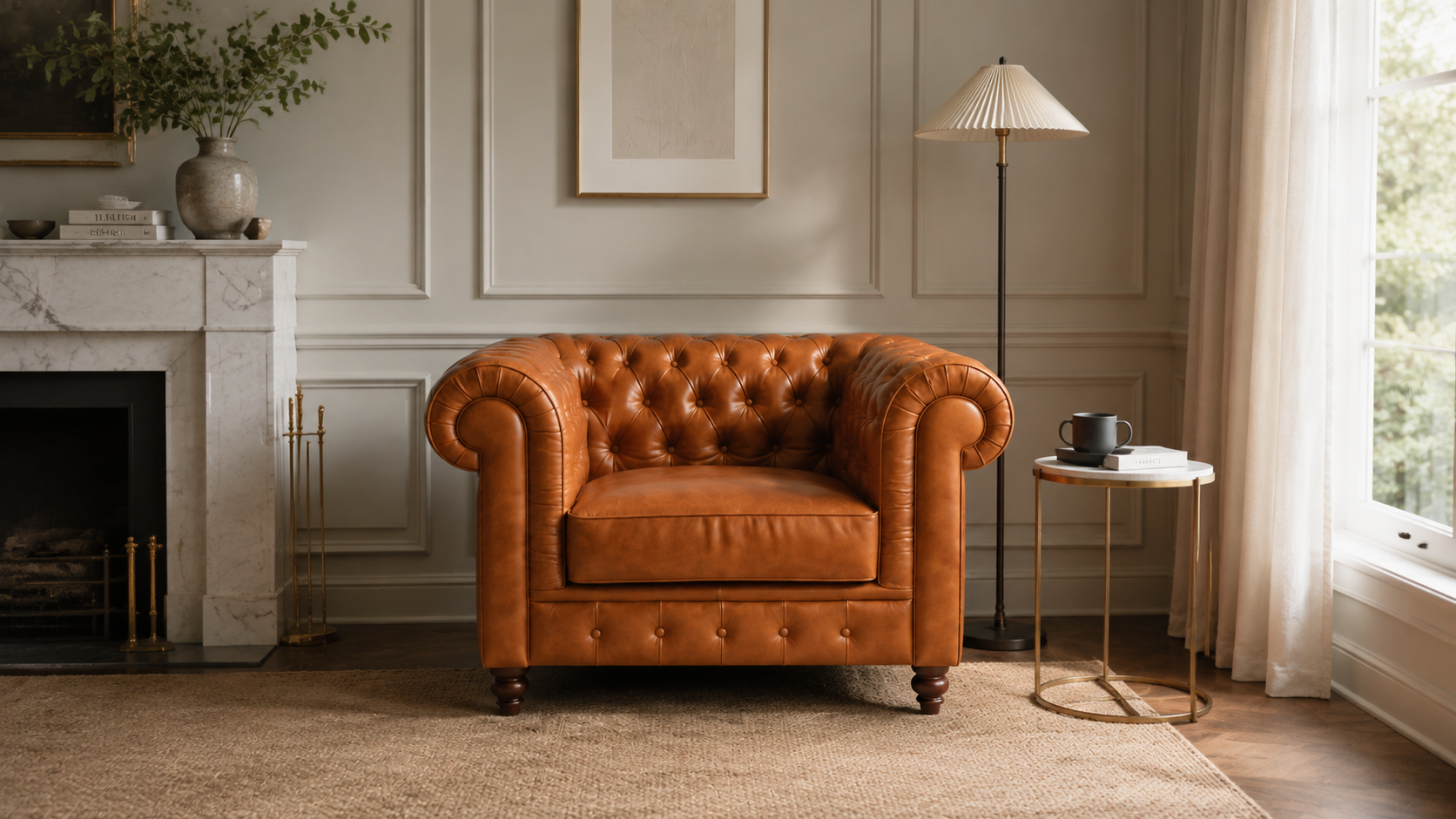 Chesterfield Sofa One Seater