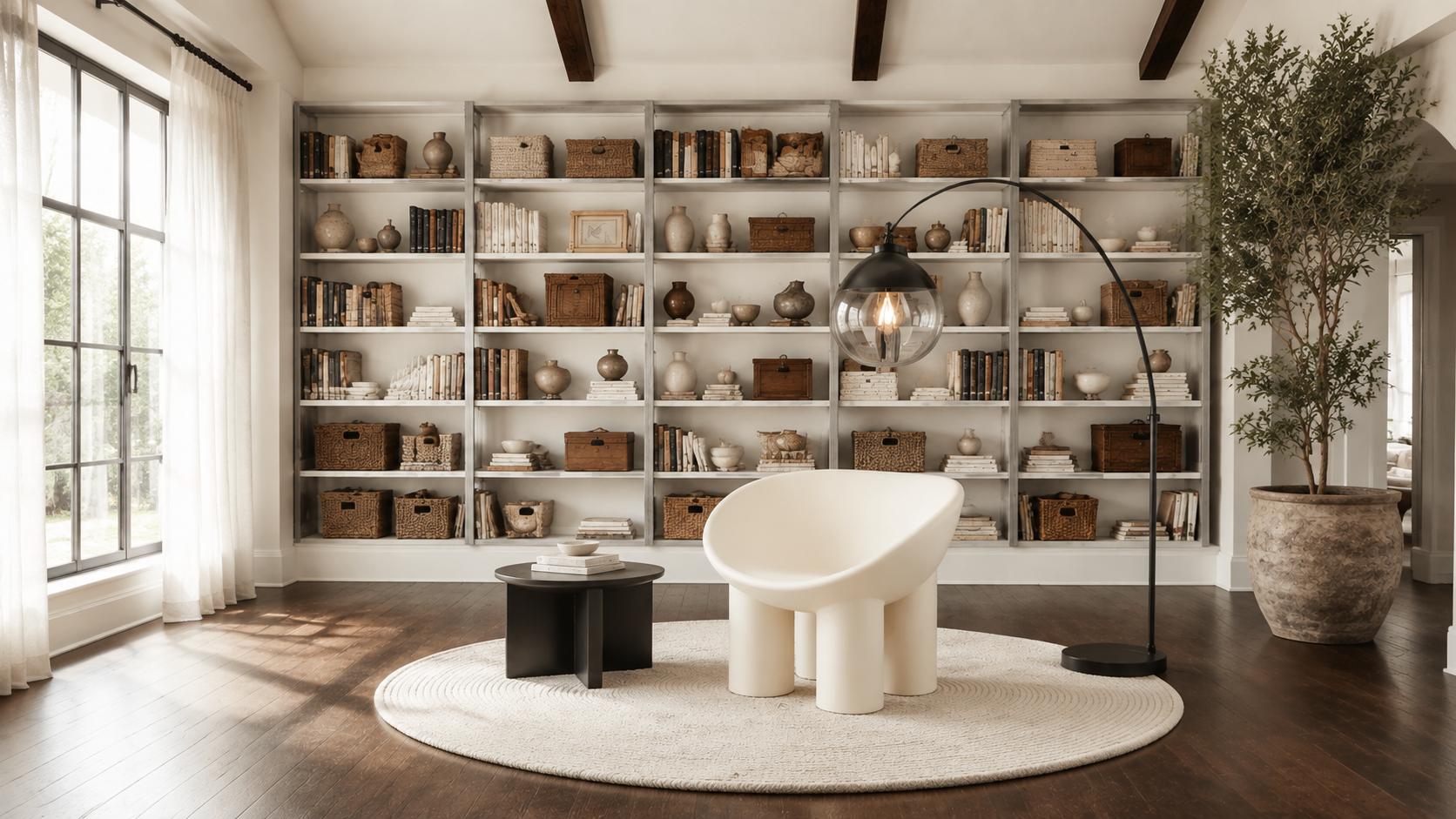 Roly Poly Fiberglass Armchair