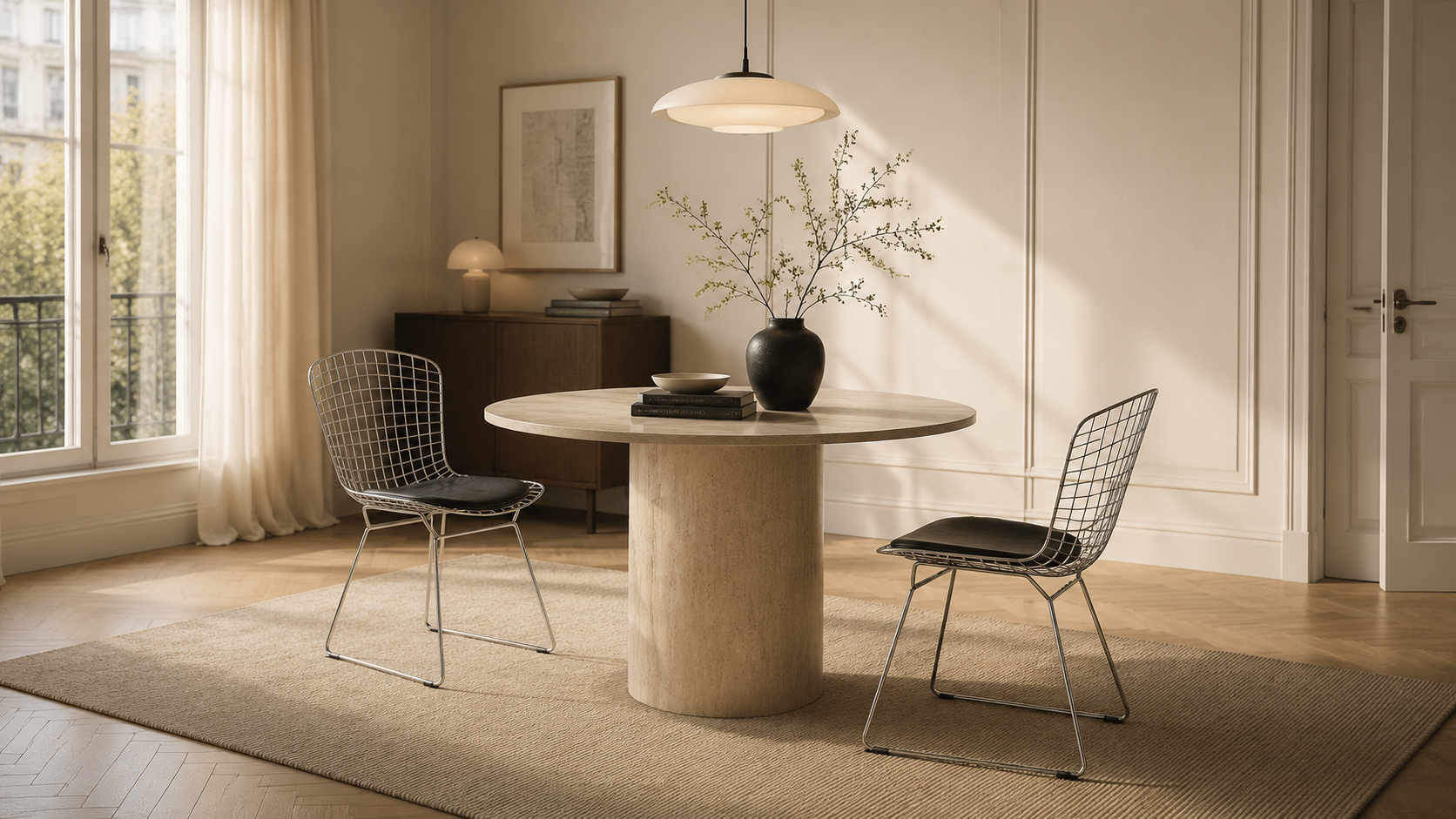 Set of Two Bertoia Side Chairs