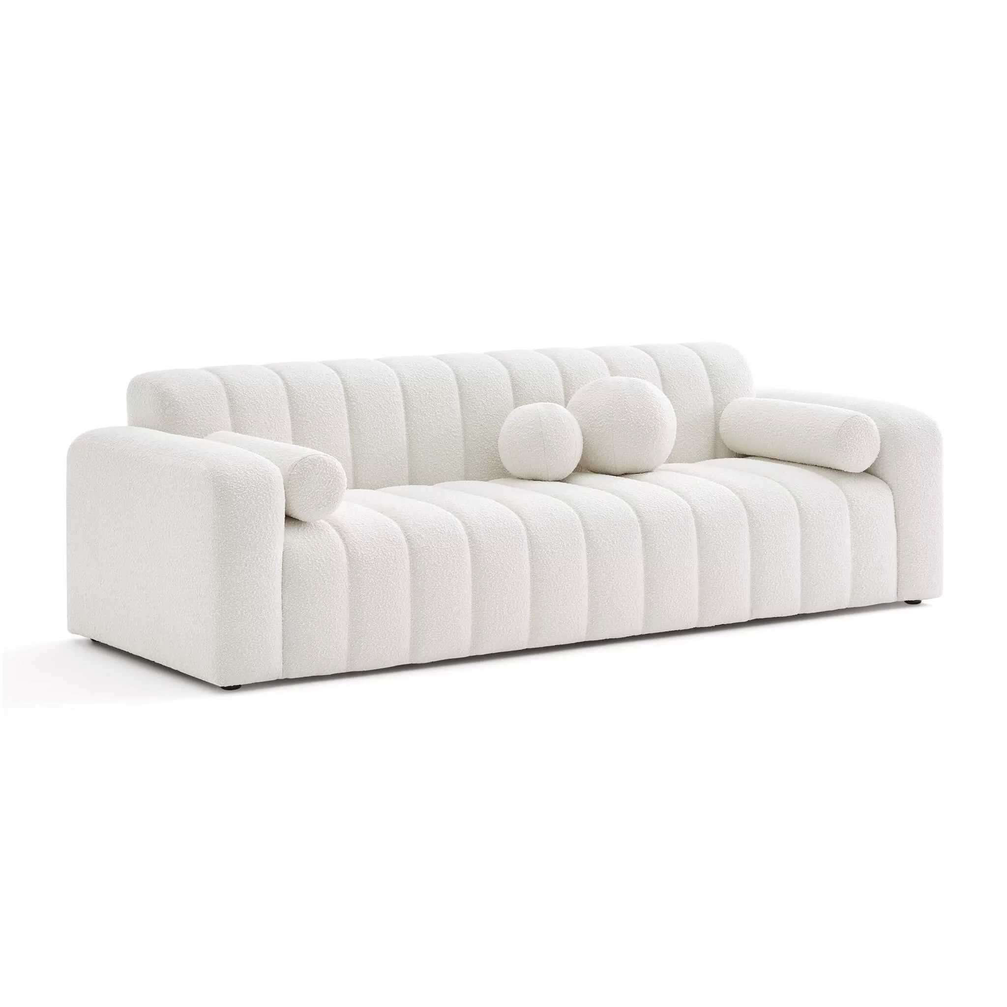 Elegant Channel Tufting & Curved Design