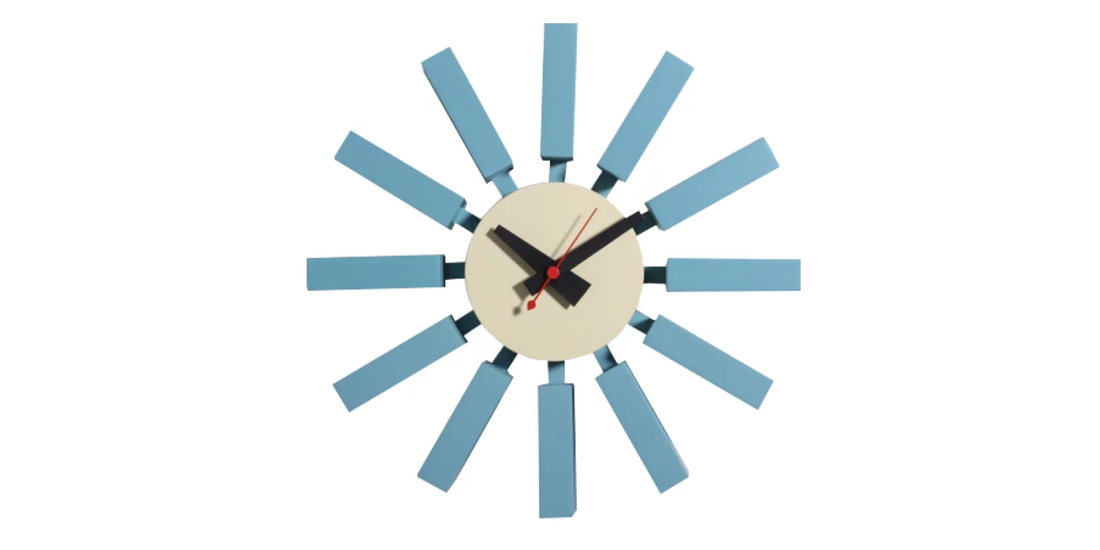 Blue Block Clock