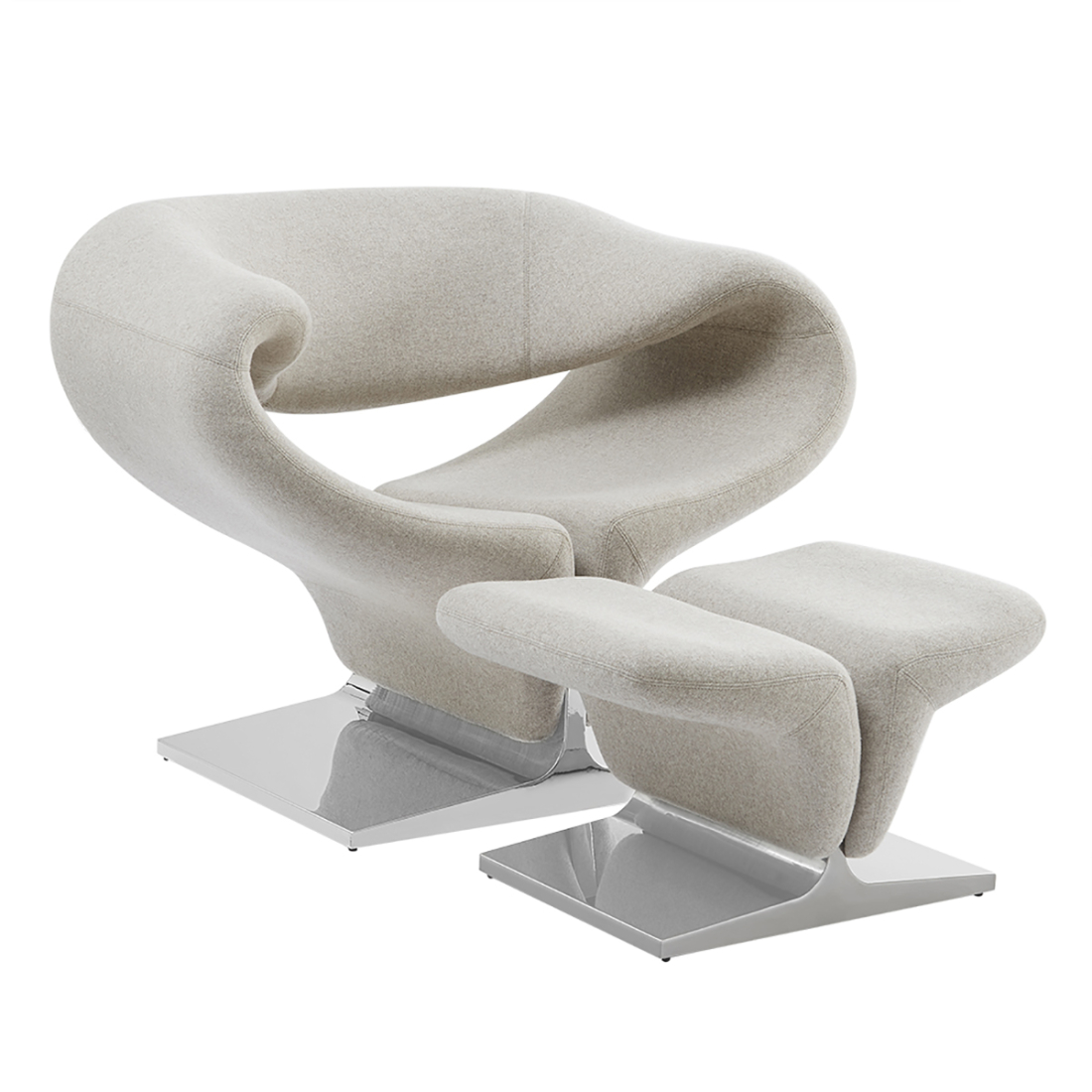 Ribbon Chair & Ottoman