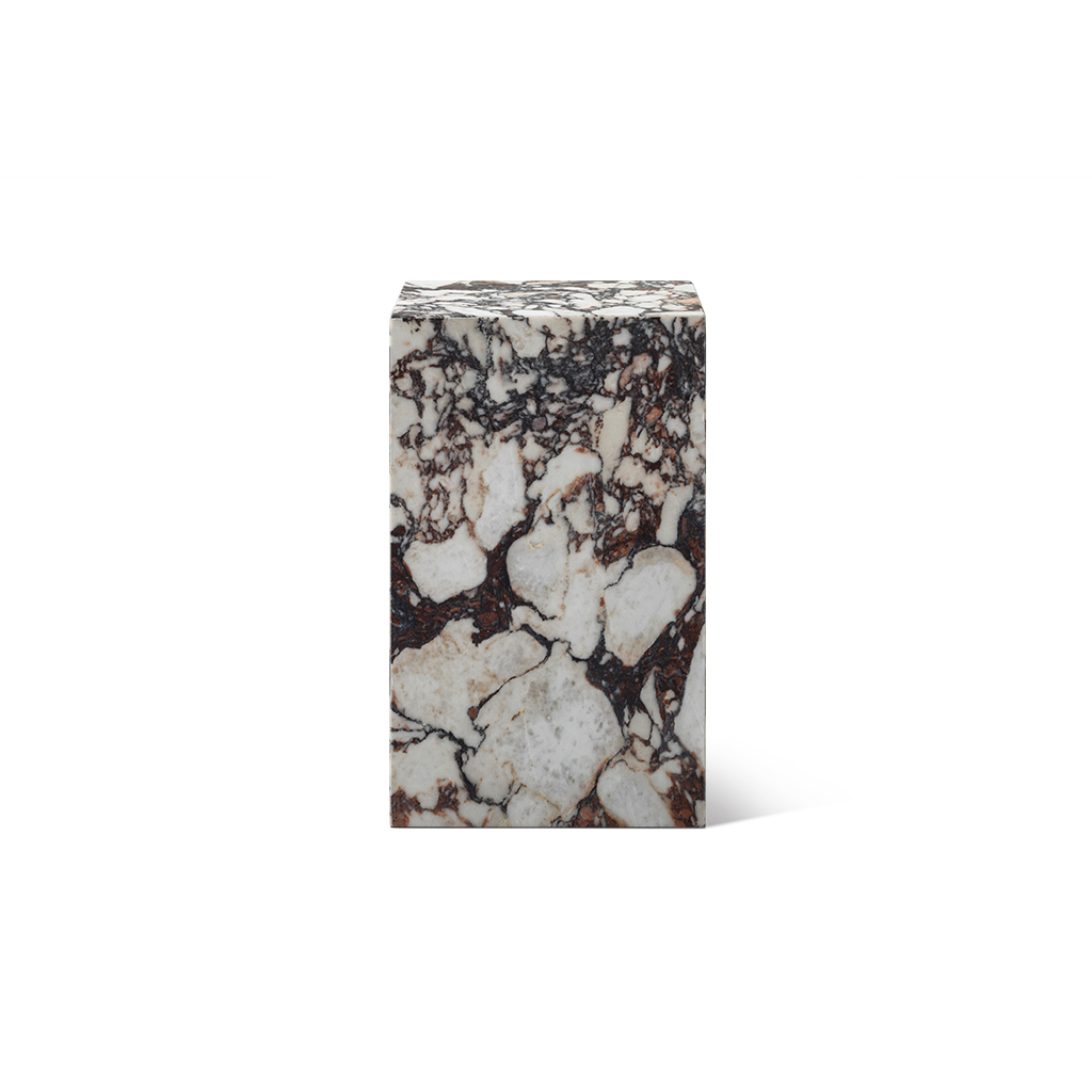Milan Marble Plinth Block Tall End Table